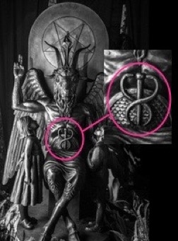 Baphomet with Medical Caducesus