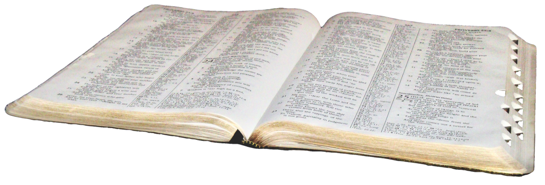 A picture of an open bible